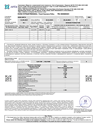 Sample insurance policy