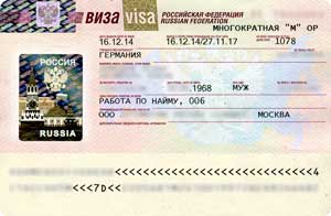 Russian Work Visa
